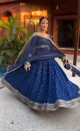 Elegant Embroidered Anarkali Suit with Dupatta