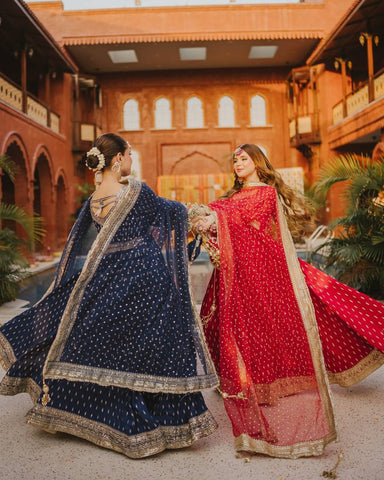 Elegant Embroidered Anarkali Suit with Dupatta