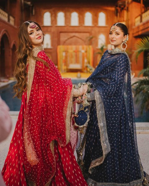 Elegant Embroidered Anarkali Suit with Dupatta