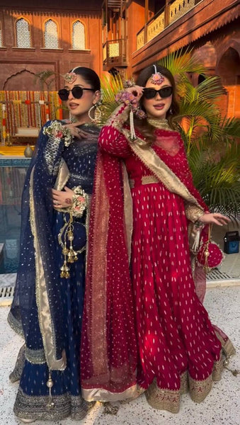 Elegant Embroidered Anarkali Suit with Dupatta