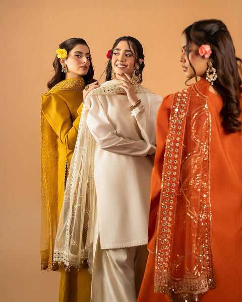 Stylish Plazzo Suit with Puff Sleeves and Net Dupatta