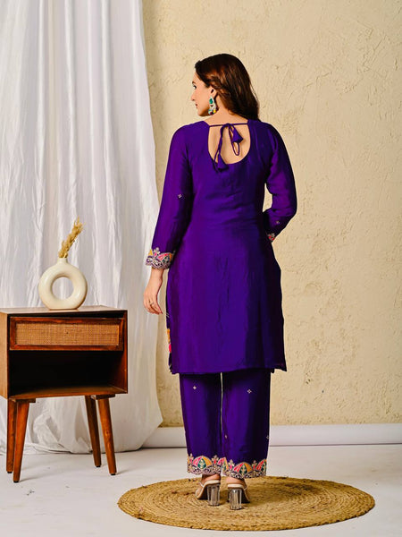 Elegant Purple Salwar Suit with Dupatta
