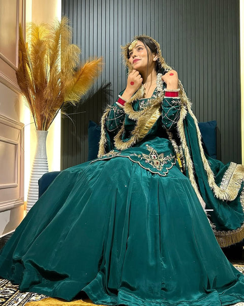 Golden Whisper Luxury Lehenga Choli in Natural Crep Silk - Multi-Color Options
