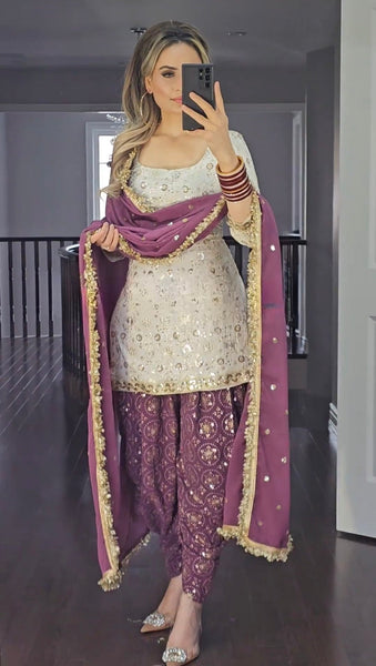 Blooming Grace Patiala Suit - A Fresh Take on Traditional Indian Attire