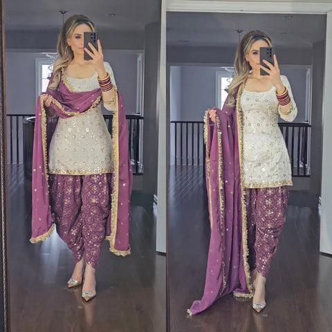 Blooming Grace Patiala Suit - A Fresh Take on Traditional Indian Attire