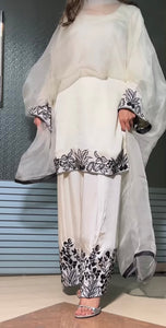 Elegant Black & White Dual-Tone Ensemble