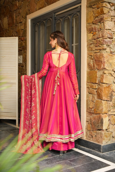 Majestic Muse Pink Anarkali Suit - Regal Celebrations Wear