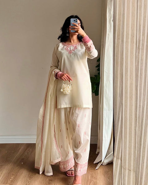 Enchanted Elegance High-End Selfie Suit - Maska Cotton Collection