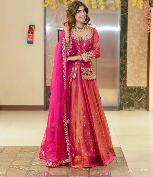 Glamorous Harmony Majestic Gold Lehenga Suit - Ultimate Fashion Statement